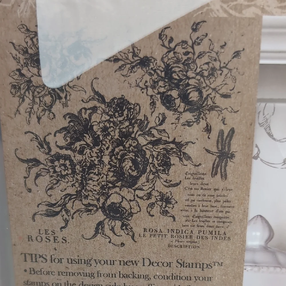 Iron Orchid Designs Decor Stamp Rose Toile IOD #0059 - Picture 3 of 5